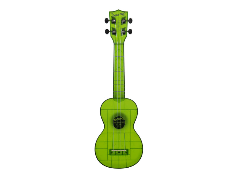 Kala KA-WMT-GN-S Jade Green Transparent Soprano Waterman Ukulele