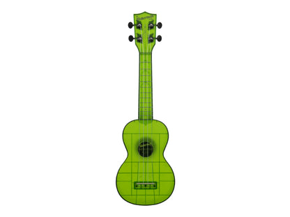 Kala KA-WMT-GN-S Jade Green Transparent Soprano Waterman Ukulele