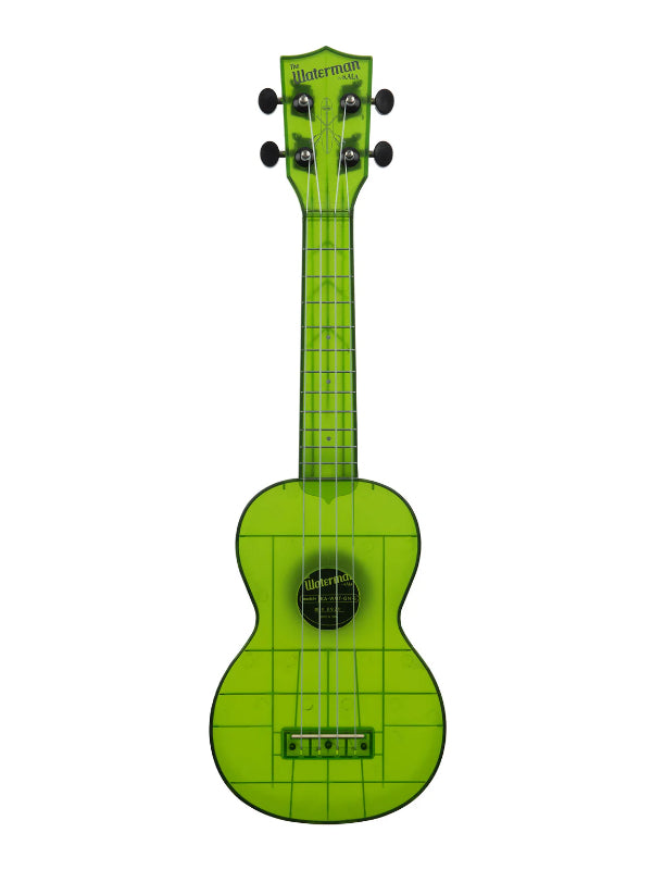 Kala KA-WMT-GN-S Jade Green Transparent Soprano Waterman Ukulele