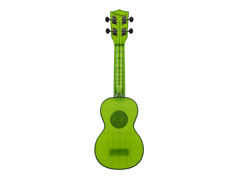 Kala KA-WMT-GN-S Jade Green Transparent Soprano Waterman Ukulele