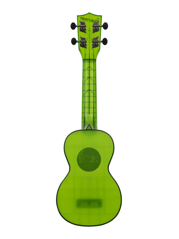 Kala KA-WMT-GN-S Jade Green Transparent Soprano Waterman Ukulele