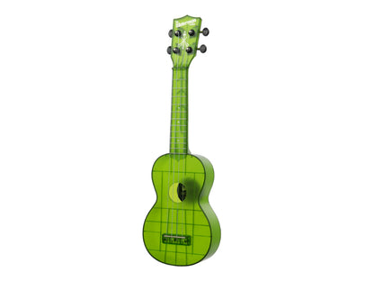 Kala KA-WMT-GN-S Jade Green Transparent Soprano Waterman Ukulele