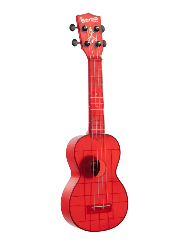Kala KA-WMT-RD-S Maritime Red Transparent Soprano Waterman Ukulele