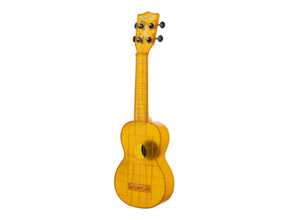 Kala KA-WMT-YL-S Amber Yellow Transparent Soprano Waterman Ukulele