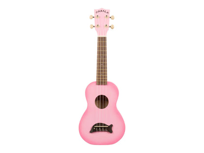 Kala MK-SD/PKBURST Pink Burst Soprano Dolphin Ukulele