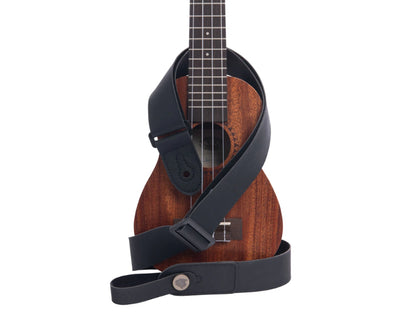 Kala STP-ECOBLK Black Vegan Ukulele EcoStrap®
