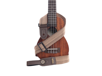 Kala STP-HBRN Heather Brown Handmade Ukulele Strap