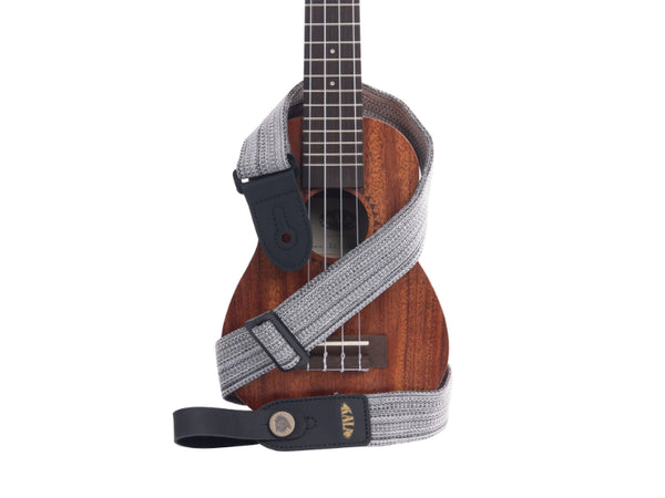 Kala STP-HGRY Heather Grey Handmade Ukulele Strap
