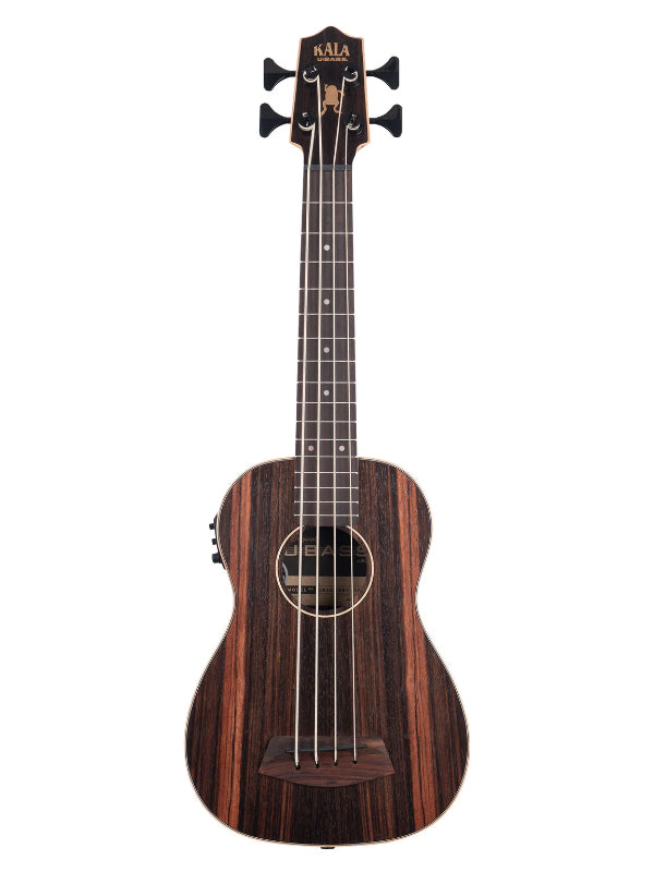 Kala UBASS-EBY-FSRW Striped Ebony Fretted Acoustic-Electric U•BASS® w/ Round Wounds