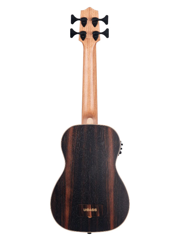 Kala UBASS-EBY-FSRW Striped Ebony Fretted Acoustic-Electric U•BASS® w/ Round Wounds