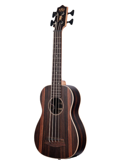 Kala UBASS-EBY-FSRW Striped Ebony Fretted Acoustic-Electric U•BASS® w/ Round Wounds