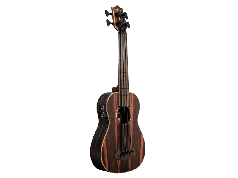 Kala UBASS-EBY-FS Striped Ebony Fretted Acoustic-Electric U•BASS®