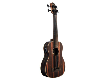 Kala UBASS-EBY-FS Striped Ebony Fretted Acoustic-Electric U•BASS®