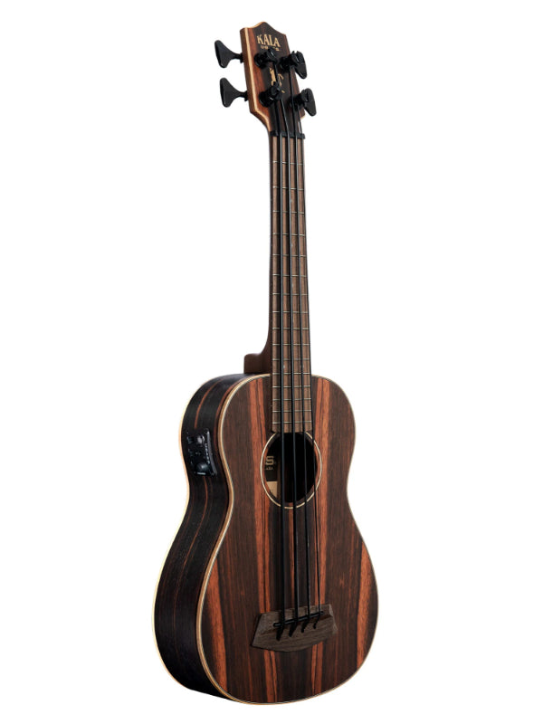 Kala UBASS-EBY-FS Striped Ebony Fretted Acoustic-Electric U•BASS®