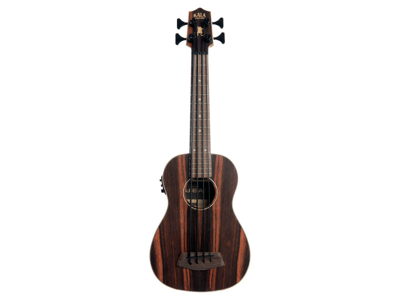 Kala UBASS-EBY-FS Striped Ebony Fretted Acoustic-Electric U•BASS®