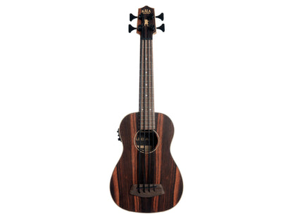 Kala UBASS-EBY-FS Striped Ebony Fretted Acoustic-Electric U•BASS®