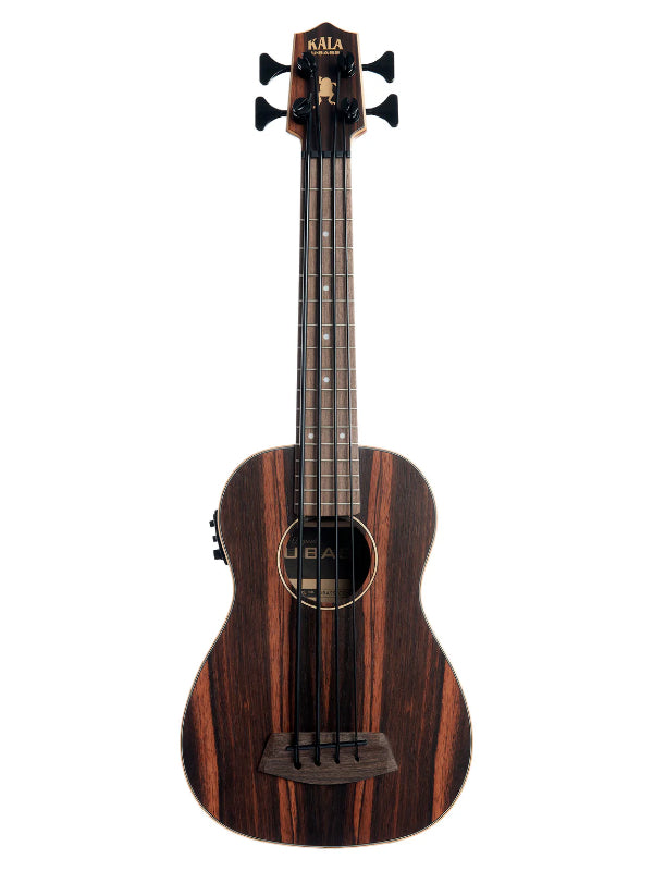 Kala UBASS-EBY-FS Striped Ebony Fretted Acoustic-Electric U•BASS®