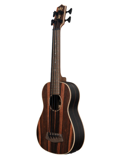 Kala UBASS-EBY-FS Striped Ebony Fretted Acoustic-Electric U•BASS®