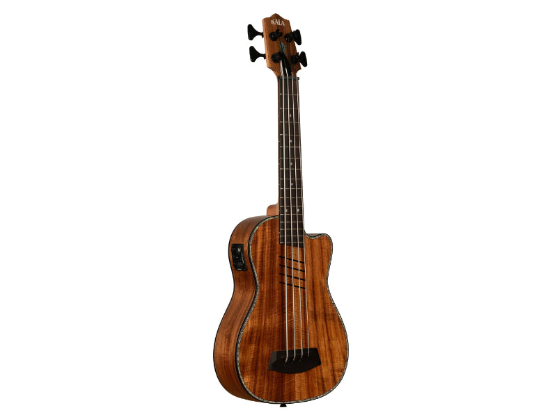 Kala UBASS-HH-KOA-FS Hutch Hutchinson Signature  Koa Electric BASS Ukulele