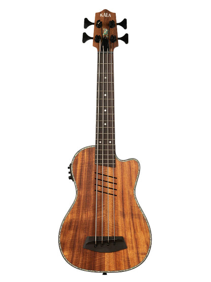 Kala UBASS-HH-KOA-FS Hutch Hutchinson Signature  Koa Electric BASS Ukulele