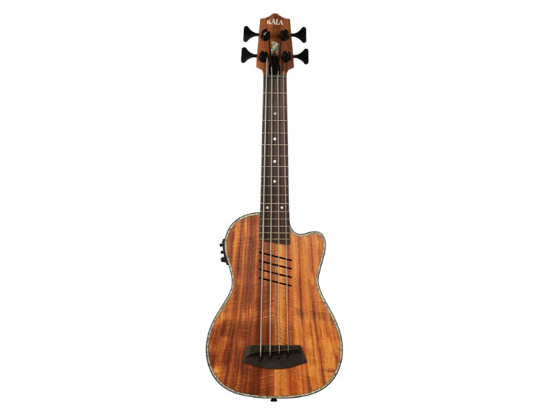 Kala UBASS-HH-KOA-FS Hutch Hutchinson Signature  Koa Electric BASS Ukulele