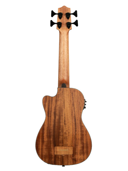 Kala UBASS-HH-KOA-FS Hutch Hutchinson Signature  Koa Electric BASS Ukulele