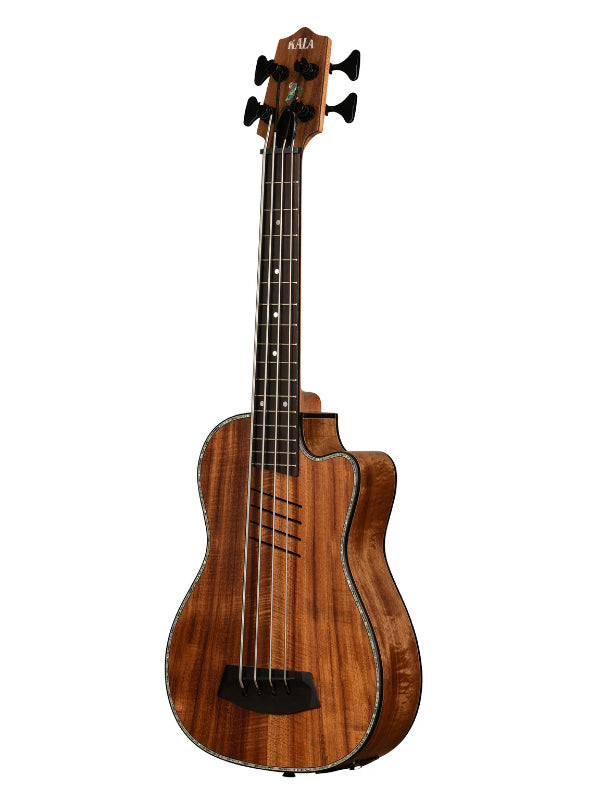 Kala UBASS-HH-KOA-FS Hutch Hutchinson Signature  Koa Electric BASS Ukulele