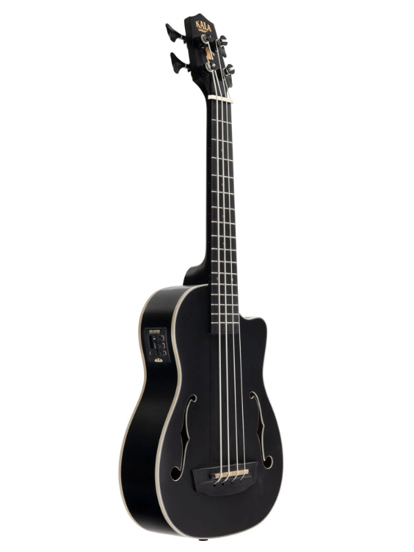 Kala UBASS-JYMN-BK-FS Black Journeyman Mahogany Acoustic-Electric U•BASS® with F-Holes