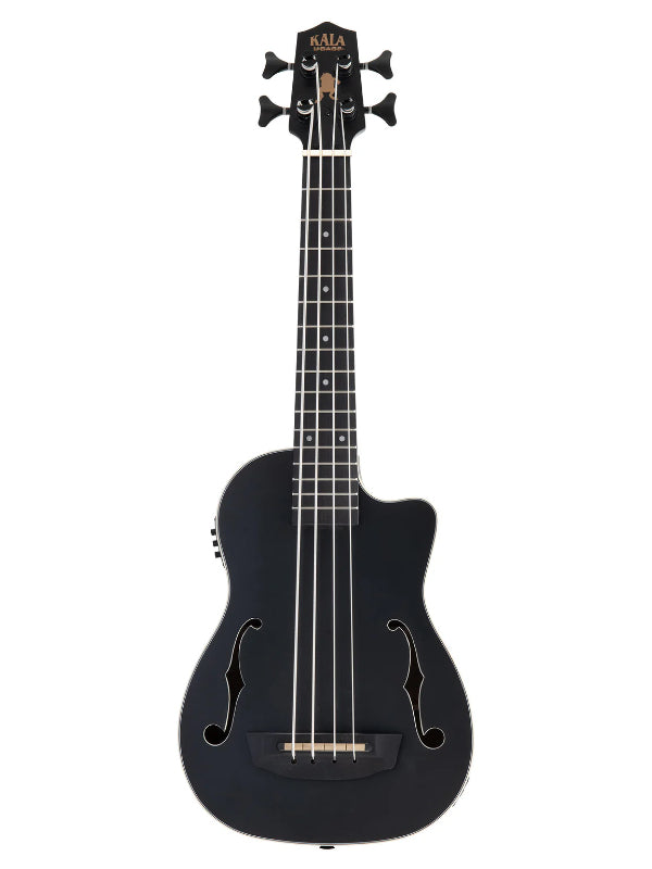 Kala UBASS-JYMN-BK-FS Black Journeyman Mahogany Acoustic-Electric U•BASS® with F-Holes
