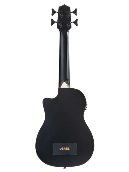 Kala UBASS-JYMN-BK-FS Black Journeyman Mahogany Acoustic-Electric U•BASS® with F-Holes