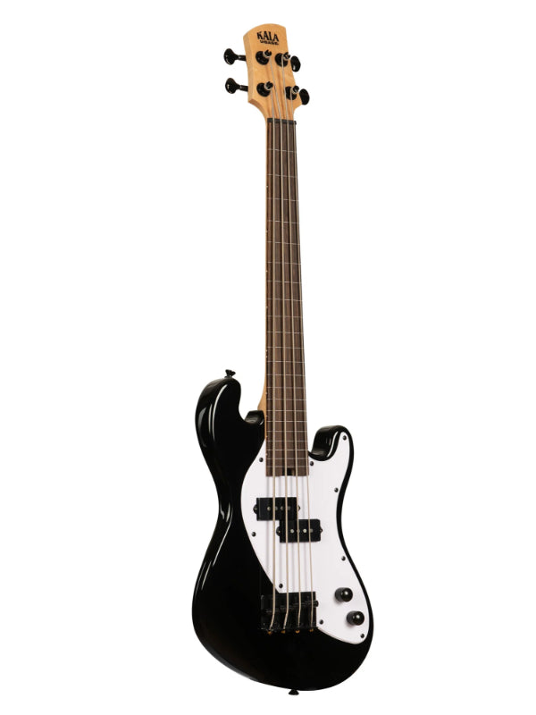 Kala UBASS-SB-BK-FL Electric Black Fretless U•BASS® Ukulele