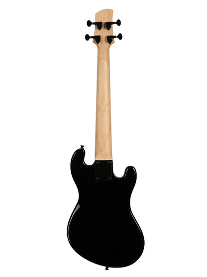 Kala UBASS-SB-BK-FS-L Electric Black Fretted U•BASS® Left-Handed Ukulele
