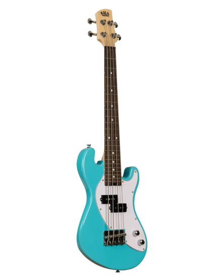Kala UBASS-SB-BL-FS Electric Surf Blue Fretted U-BASS Ukulele