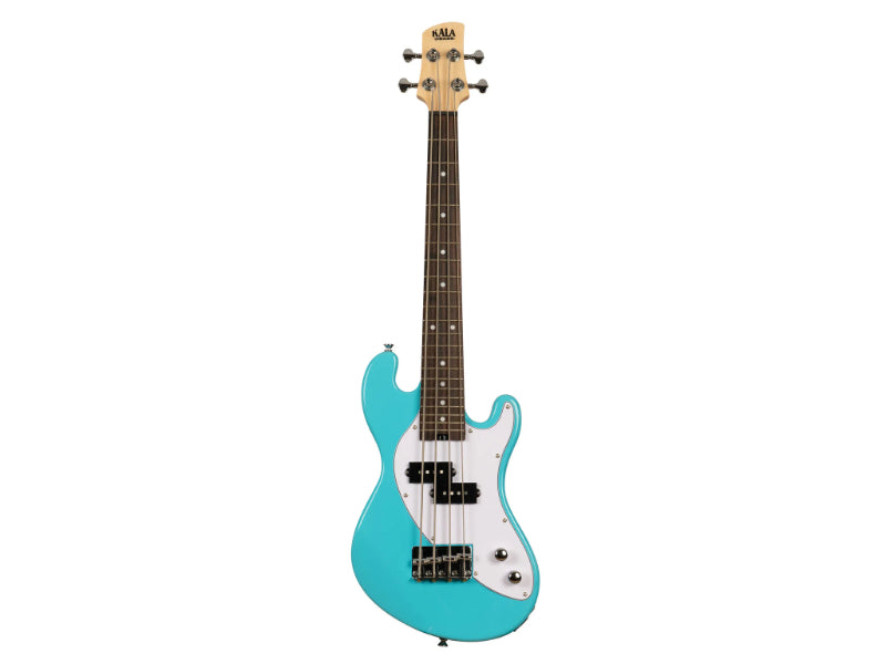 Kala UBASS-SB-BL-FS Electric Surf Blue Fretted U-BASS Ukulele
