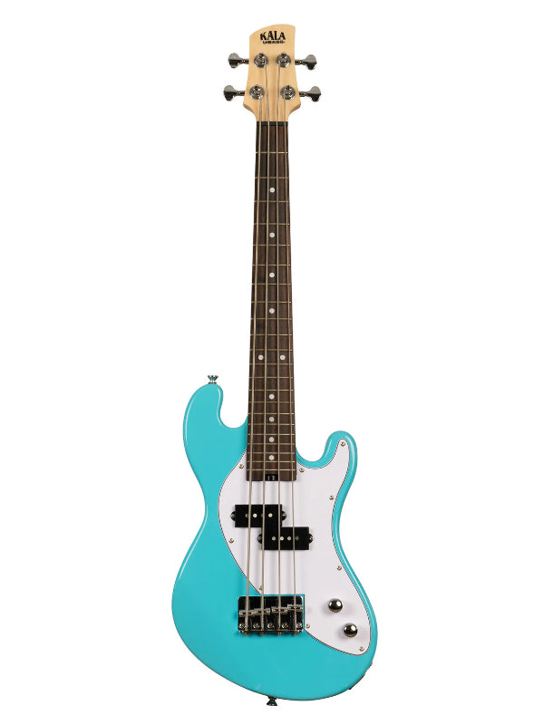 Kala UBASS-SB-BL-FS Electric Surf Blue Fretted U-BASS Ukulele