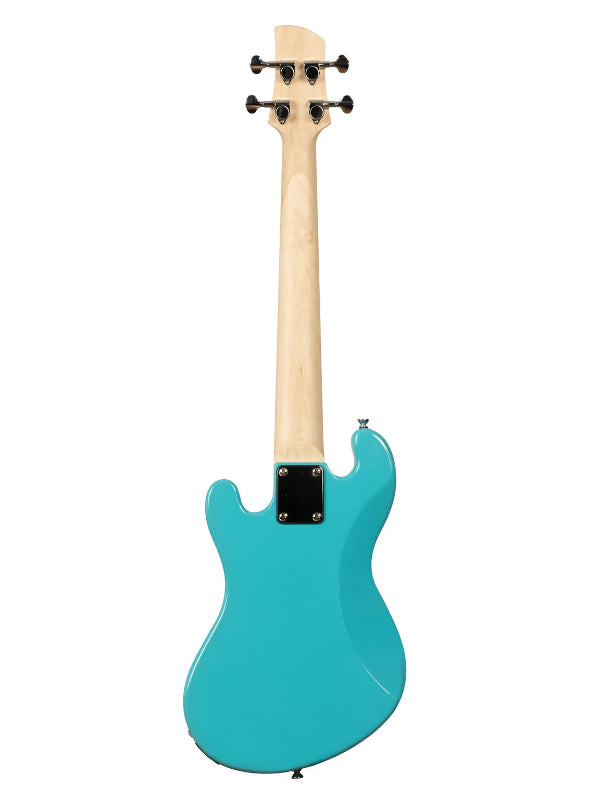 Kala UBASS-SB-BL-FS Electric Surf Blue Fretted U-BASS Ukulele