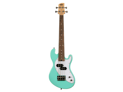 Kala UBASS-SB-GN-FS Electric Surf Green Fretted U-BASS Ukulele