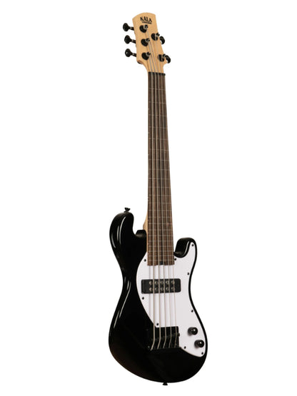 Kala UBASS-SB5-BK-FL Electric  5-String Black Fretless U•BASS® Ukulele