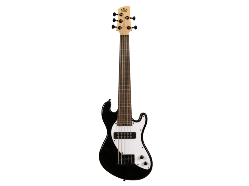Kala UBASS-SB5-BK-FL Electric  5-String Black Fretless U•BASS® Ukulele