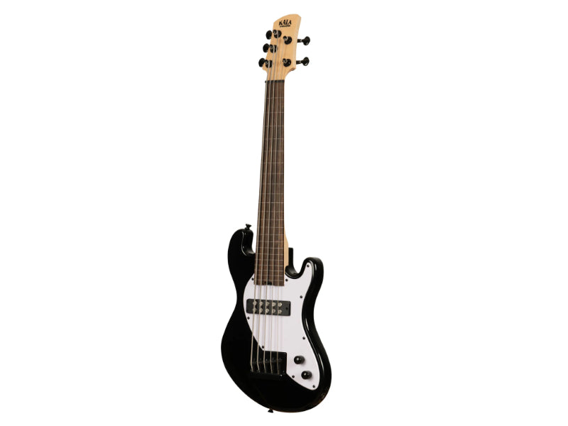 Kala UBASS-SB5-BK-FL Electric  5-String Black Fretless U•BASS® Ukulele
