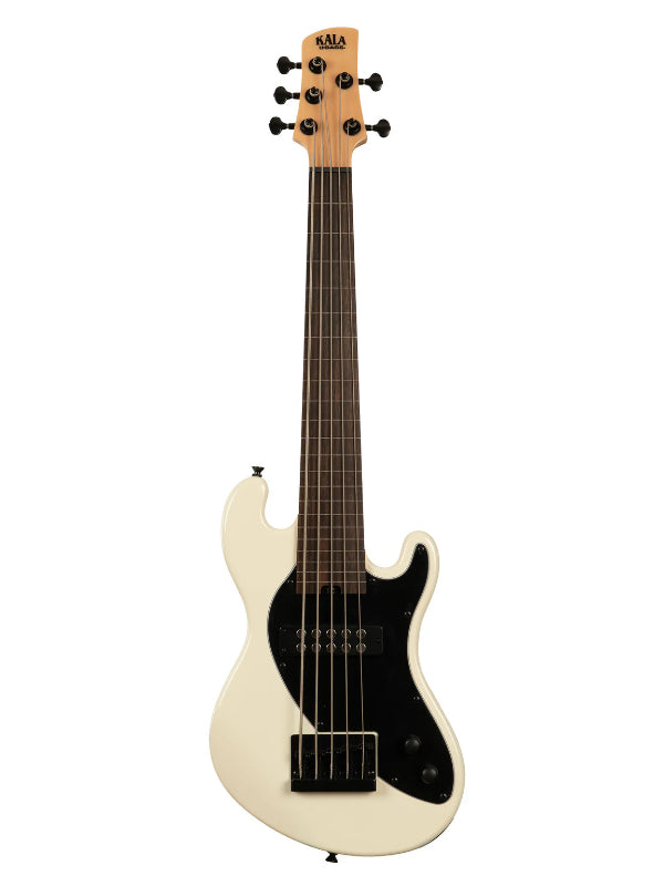 Kala UBASS-SB5-CR-FL Electric 5-String Sweet Cream Fretless U-BASS Ukulele