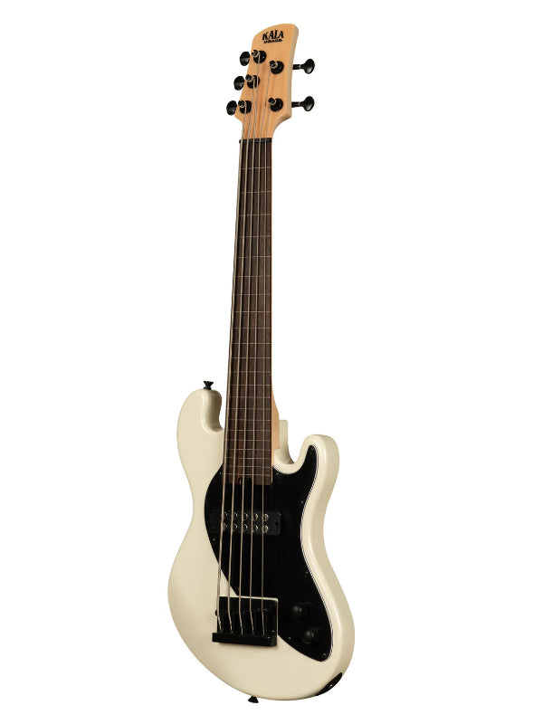 Kala UBASS-SB5-CR-FL Electric 5-String Sweet Cream Fretless U-BASS Ukulele