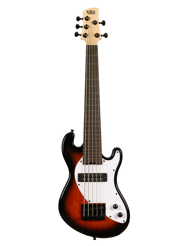 Kala UBASS-SB5-TB-FL Electric 5-String Tobacco Burst Fretless U•BASS® Ukulele