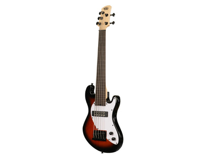 Kala UBASS-SB5-TB-FL Electric 5-String Tobacco Burst Fretless U•BASS® Ukulele
