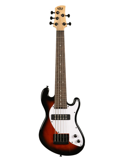 Kala UBASS-SB5-TB-FS Electric 5-String Tobacco Burst Fretted U•BASS® Ukulele