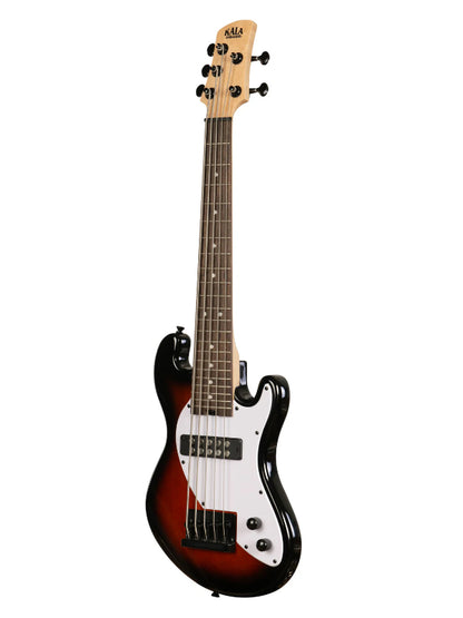 Kala UBASS-SB5-TB-FS Electric 5-String Tobacco Burst Fretted U•BASS® Ukulele
