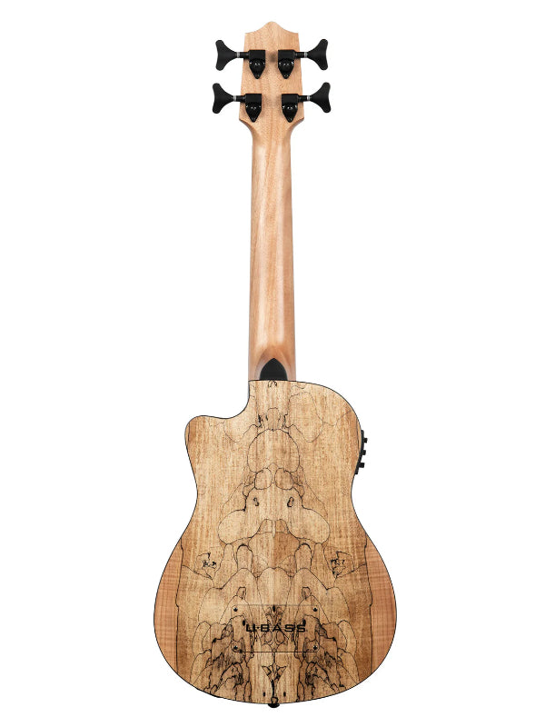 Kala UBASS-SP-MAPL-FS Spalted Maple Acoustic-Electric U•BASS®