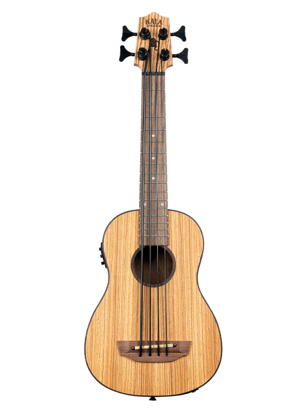 Kala UBASS-ZEB-FS Zebrawood Acoustic-Electric U•BASS®