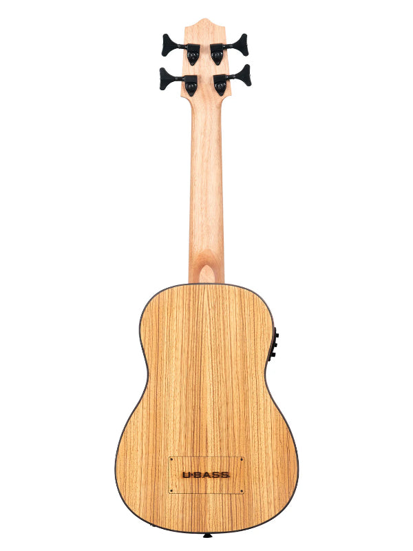 Kala UBASS-ZEB-FS Zebrawood Acoustic-Electric U•BASS®