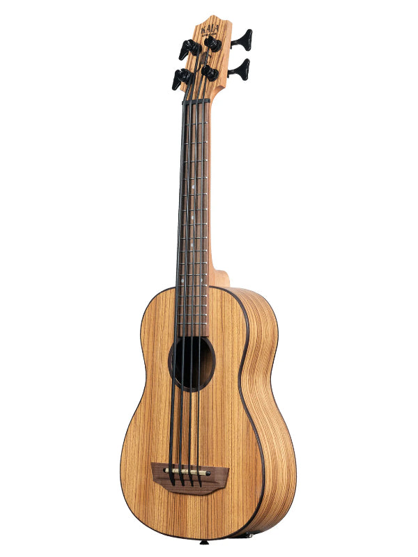 Kala UBASS-ZEB-FS Zebrawood Acoustic-Electric U•BASS®
